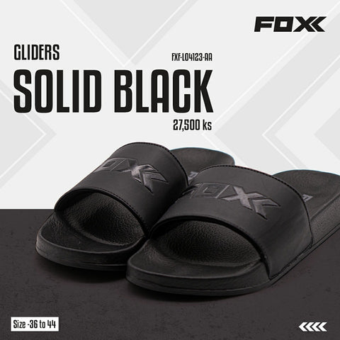 FOXX SLIDE - SOLID BLACK