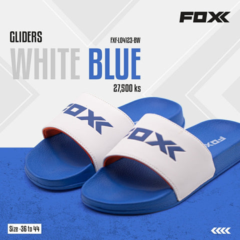 FOXX SLIDE - WHITE BLUE